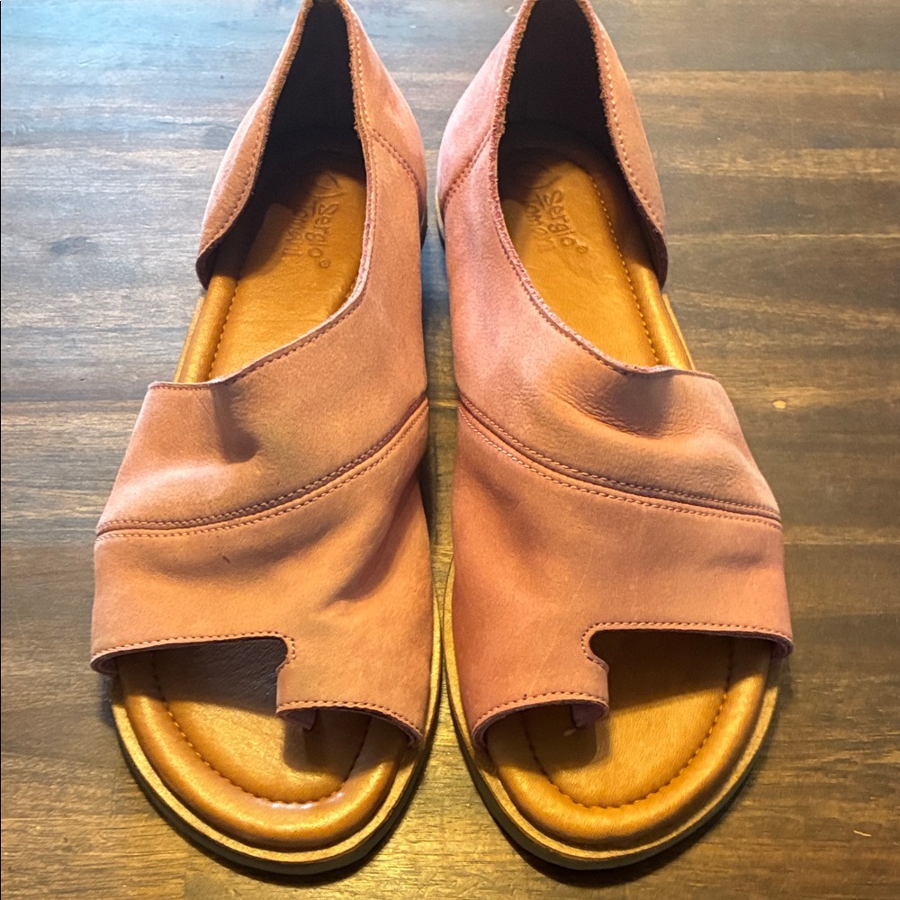Sergio Tomani Sandals in Blush and Tan - 39 - Picture 2 of 7